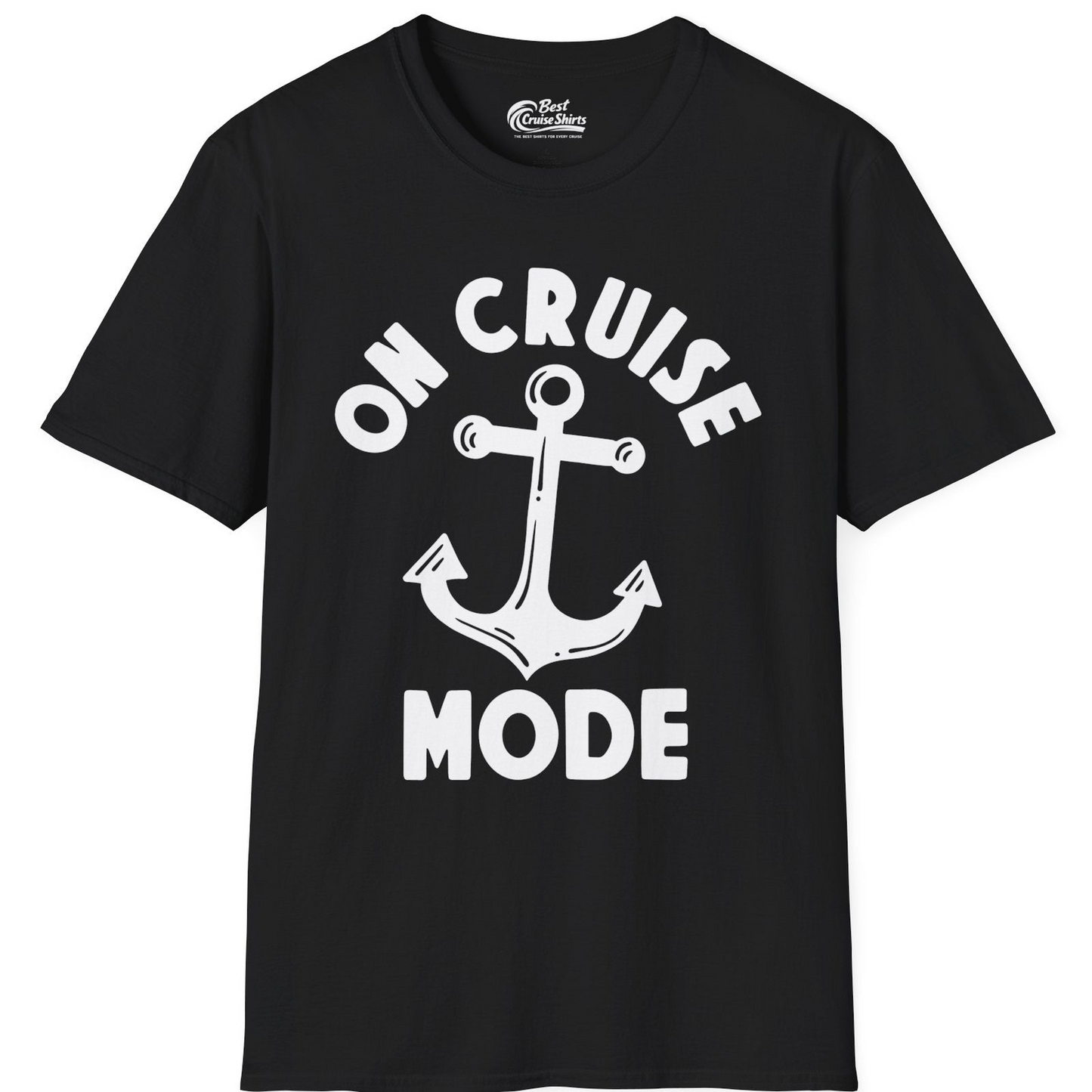 On Cruise Mode Nautical Anchor Shirt T-Shirt – Black – Best Cruise Shirts
