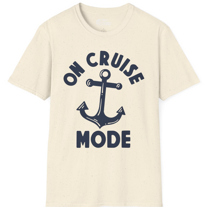 On Cruise Mode Nautical Anchor Shirt T-Shirt – Natural – Best Cruise Shirts