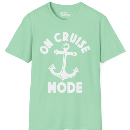 On Cruise Mode Nautical Anchor Shirt T-Shirt – Mint Green – Best Cruise Shirts