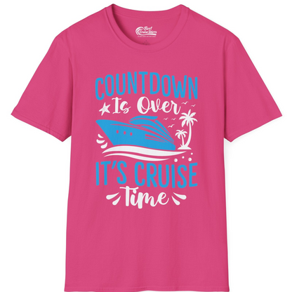 Countdown Is Over It’s Cruise Time Tropical Palm Tree Shirt — T-Shirt T-Shirt – Heliconia – Best Cruise Shirts