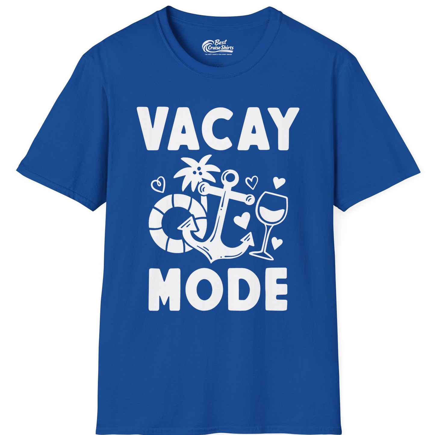 Vacay Mode Cruise Shirt T-Shirt – Royal – Best Cruise Shirts