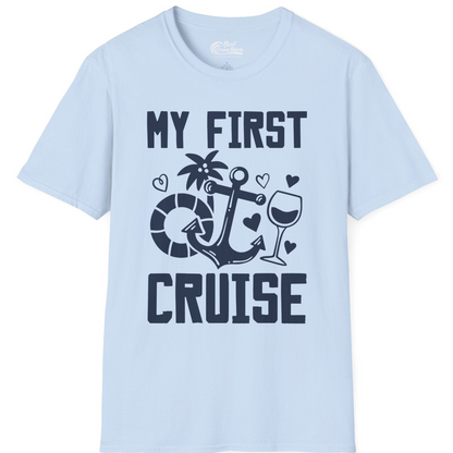 My First Cruise Shirt T-Shirt – Light Blue – Best Cruise Shirts