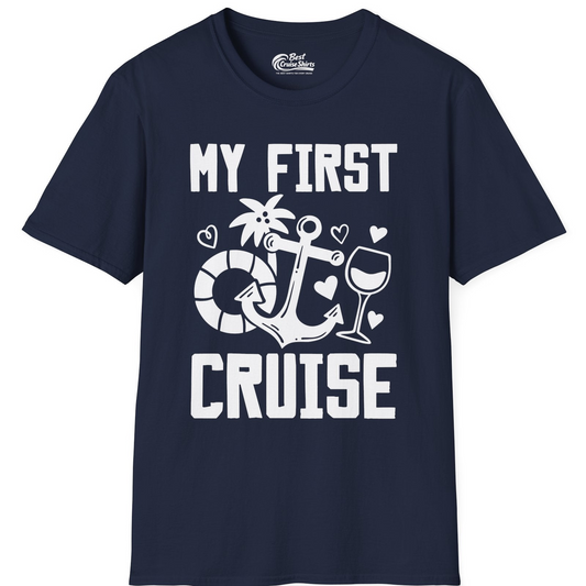 My First Cruise Shirt T-Shirt – Navy – Best Cruise Shirts