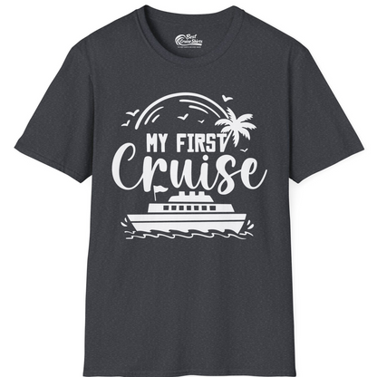 My First Cruise Shirt T-Shirt – Dark Heather Grey – Best Cruise Shirts