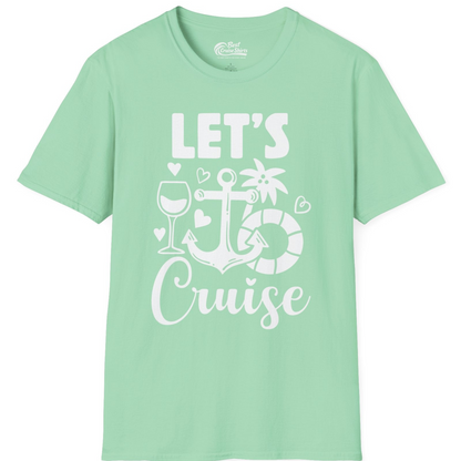 Let's Cruise Shirt T-Shirt – Mint Green – Best Cruise Shirts
