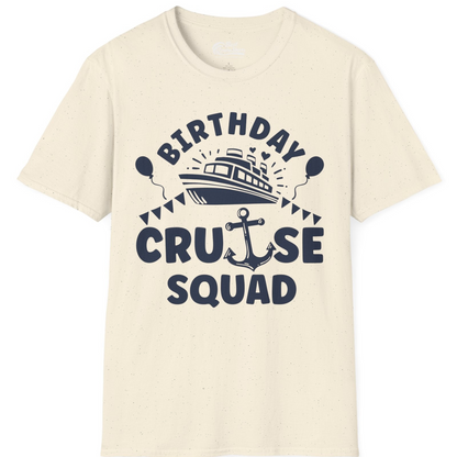 Birthday Cruise Squad Shirt T-Shirt – Natural – Best Cruise Shirts