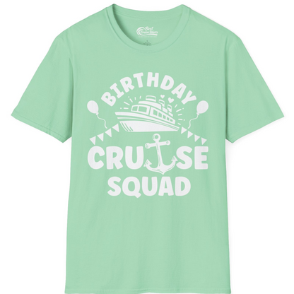Birthday Cruise Squad Shirt T-Shirt – Mint Green – Best Cruise Shirts