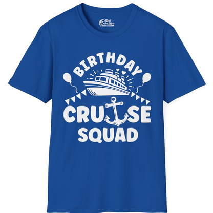 Birthday Cruise Squad Shirt T-Shirt – Royal – Best Cruise Shirts