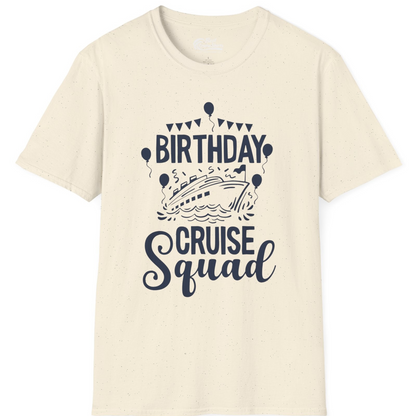 Birthday Cruise Squad Shirt T-Shirt – Natural – Best Cruise Shirts