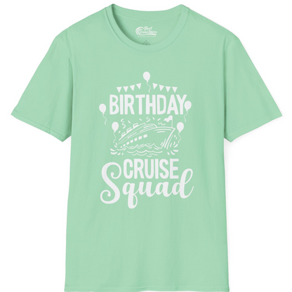 Birthday Cruise Squad Shirt T-Shirt – Mint Green – Best Cruise Shirts