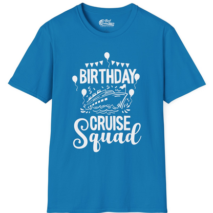 Birthday Cruise Squad Shirt T-Shirt – Sapphire – Best Cruise Shirts