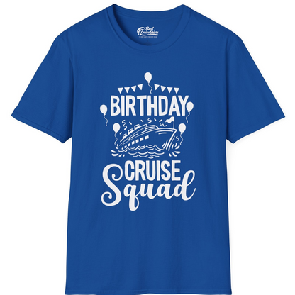 Birthday Cruise Squad Shirt T-Shirt – Royal – Best Cruise Shirts