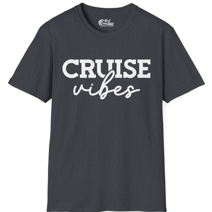 Cruise Vibes Shirt T-Shirt – Dark Heather Grey – Best Cruise Shirts