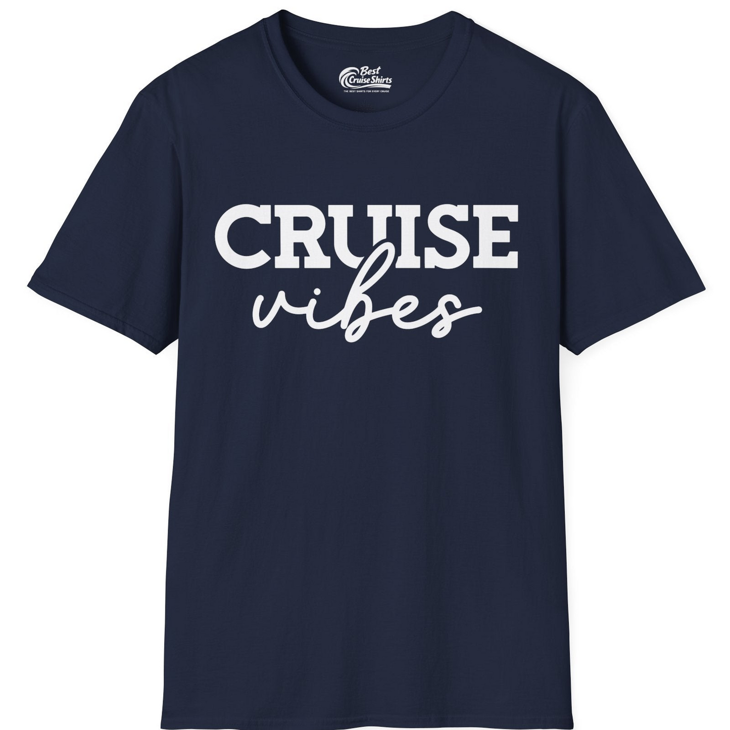 Cruise Vibes Shirt T-Shirt – Navy – Best Cruise Shirts