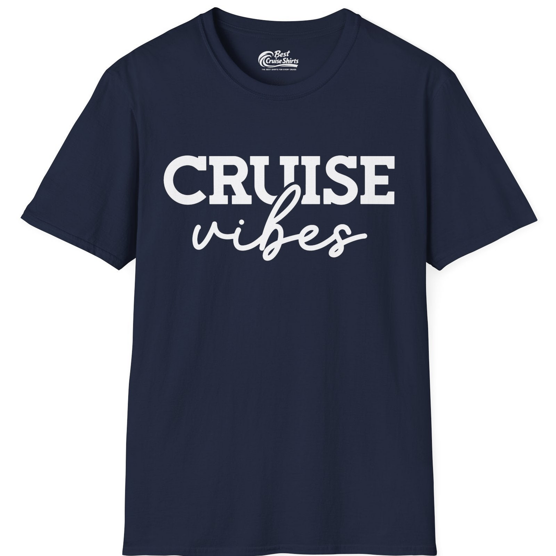 Cruise Vibes Shirt T-Shirt – Navy – Best Cruise Shirts