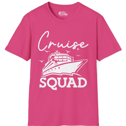 Cruise Squad Group Travel Shirt Bold Ship Family Friends Tee — T-Shirt T-Shirt – Heliconia – Best Cruise Shirts
