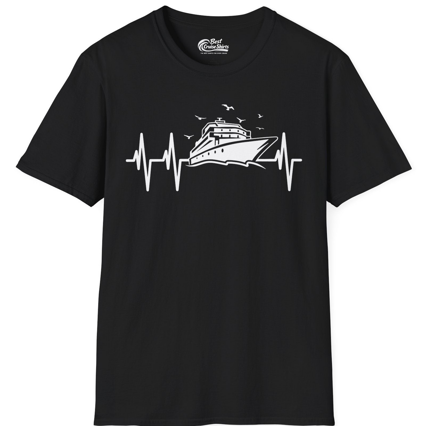 Cruise Heartbeat Shirt T-Shirt – Black – Best Cruise Shirts