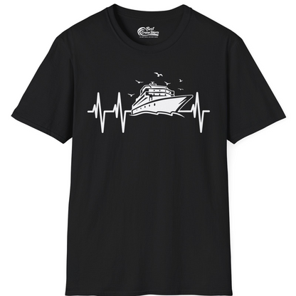 Cruise Heartbeat Shirt T-Shirt – Black – Best Cruise Shirts