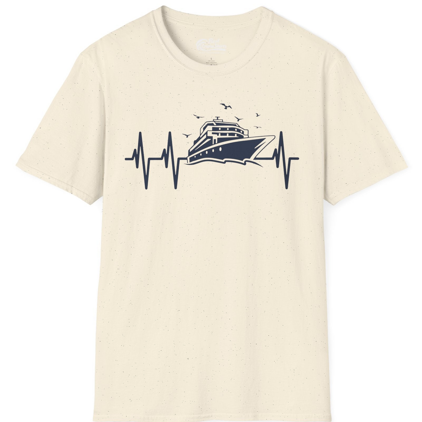 Cruise Heartbeat Shirt T-Shirt – Natural – Best Cruise Shirts