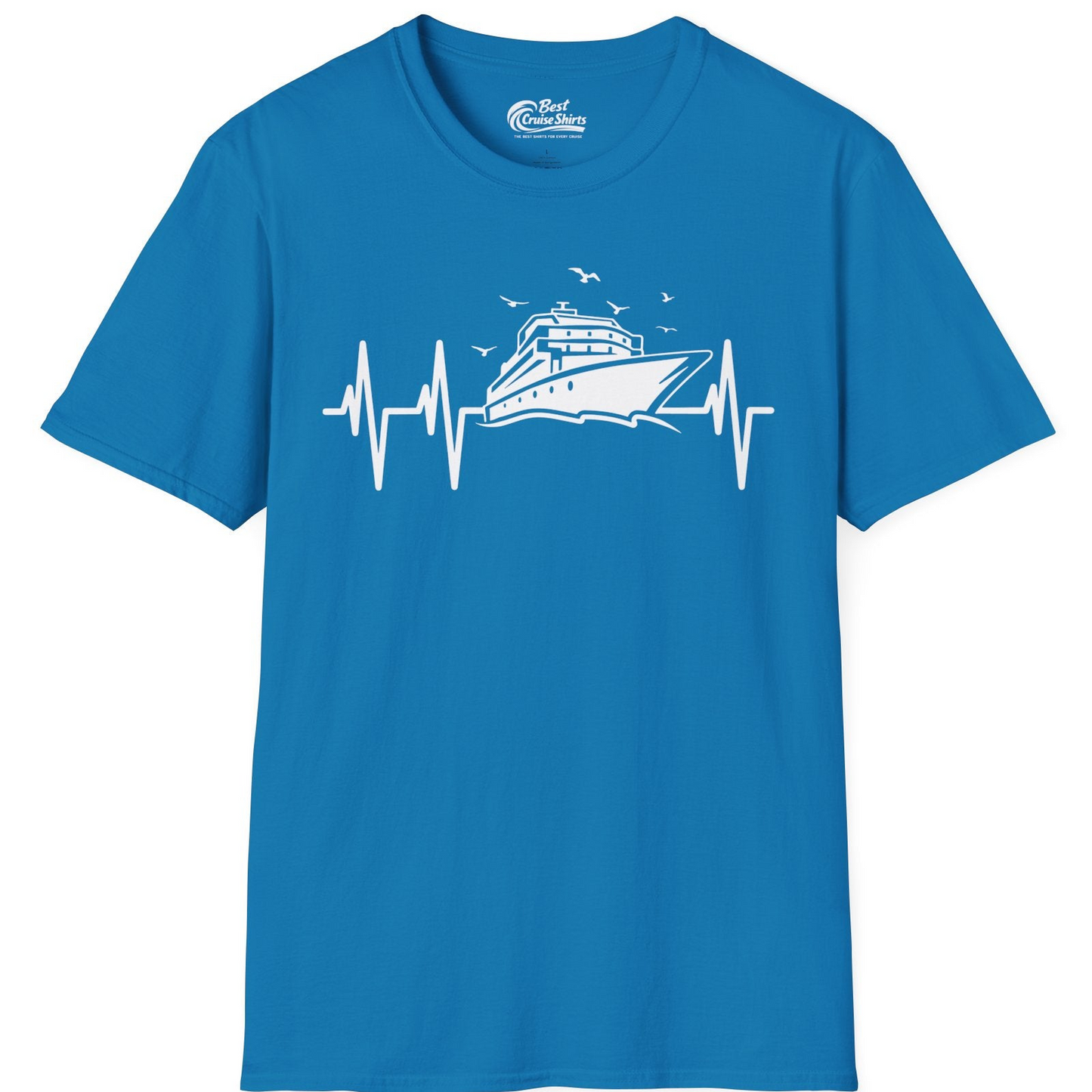 Cruise Heartbeat Shirt T-Shirt – Sapphire – Best Cruise Shirts