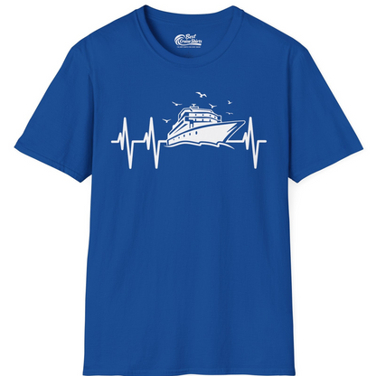 Cruise Heartbeat Shirt T-Shirt – Royal – Best Cruise Shirts