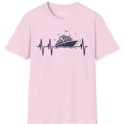Cruise Heartbeat Shirt T-Shirt – Light Pink – Best Cruise Shirts