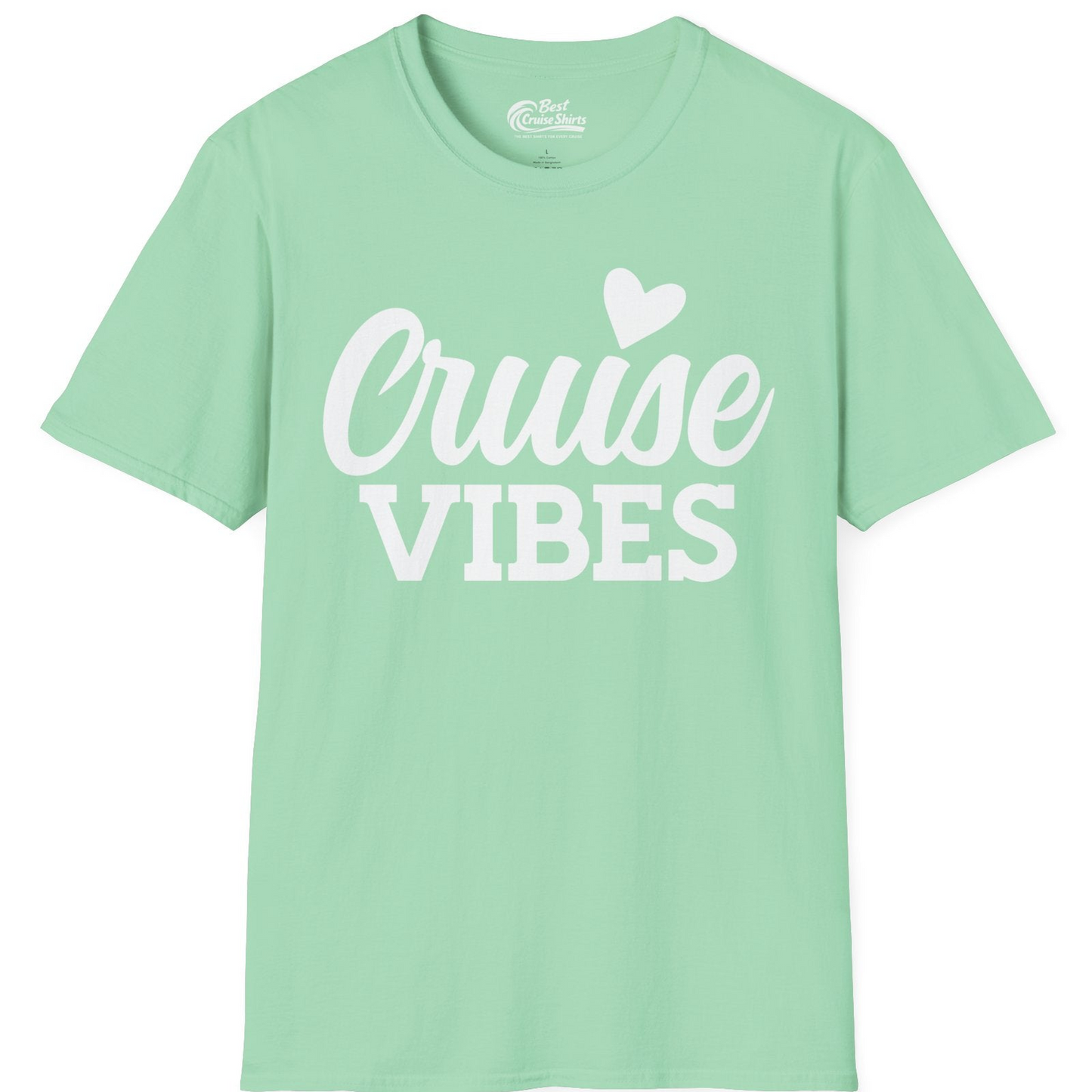 Cruise Vibes Shirt T-Shirt – Mint Green – Best Cruise Shirts