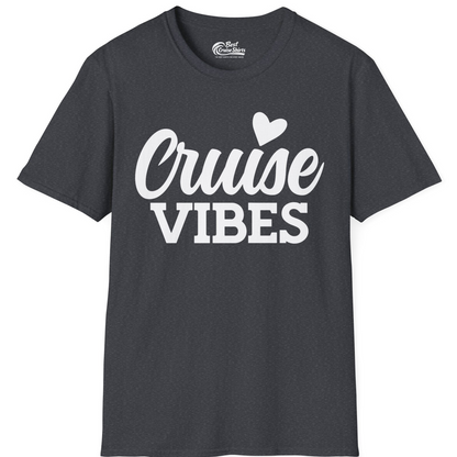Cruise Vibes Shirt T-Shirt – Dark Heather Grey – Best Cruise Shirts