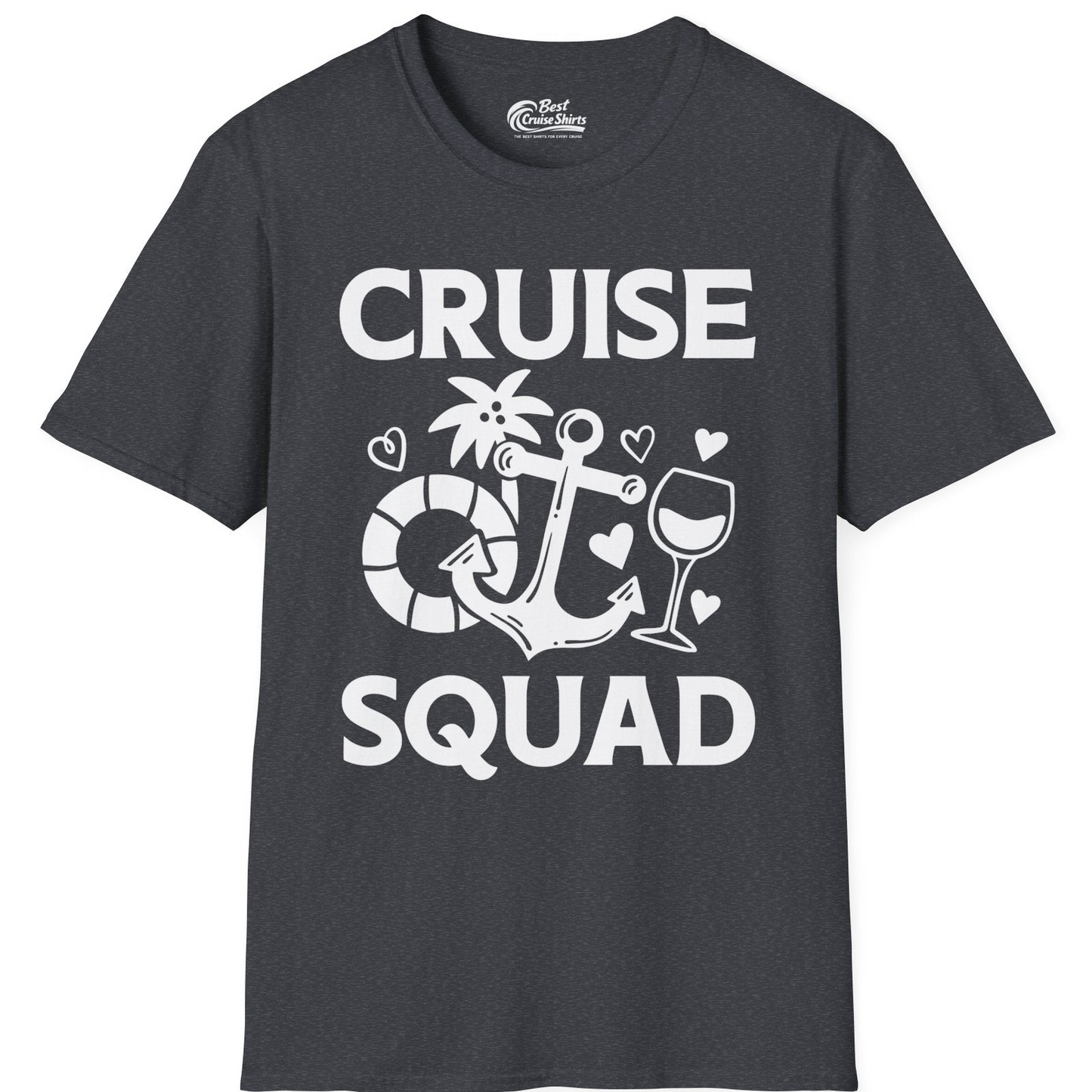 Cruise Squad Shirt T-Shirt – Dark Heather Grey – Best Cruise Shirts