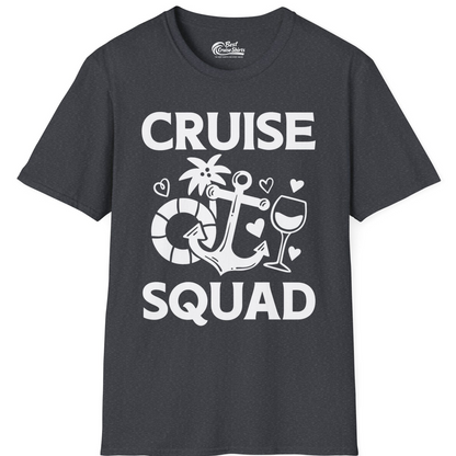 Cruise Squad Shirt T-Shirt – Dark Heather Grey – Best Cruise Shirts