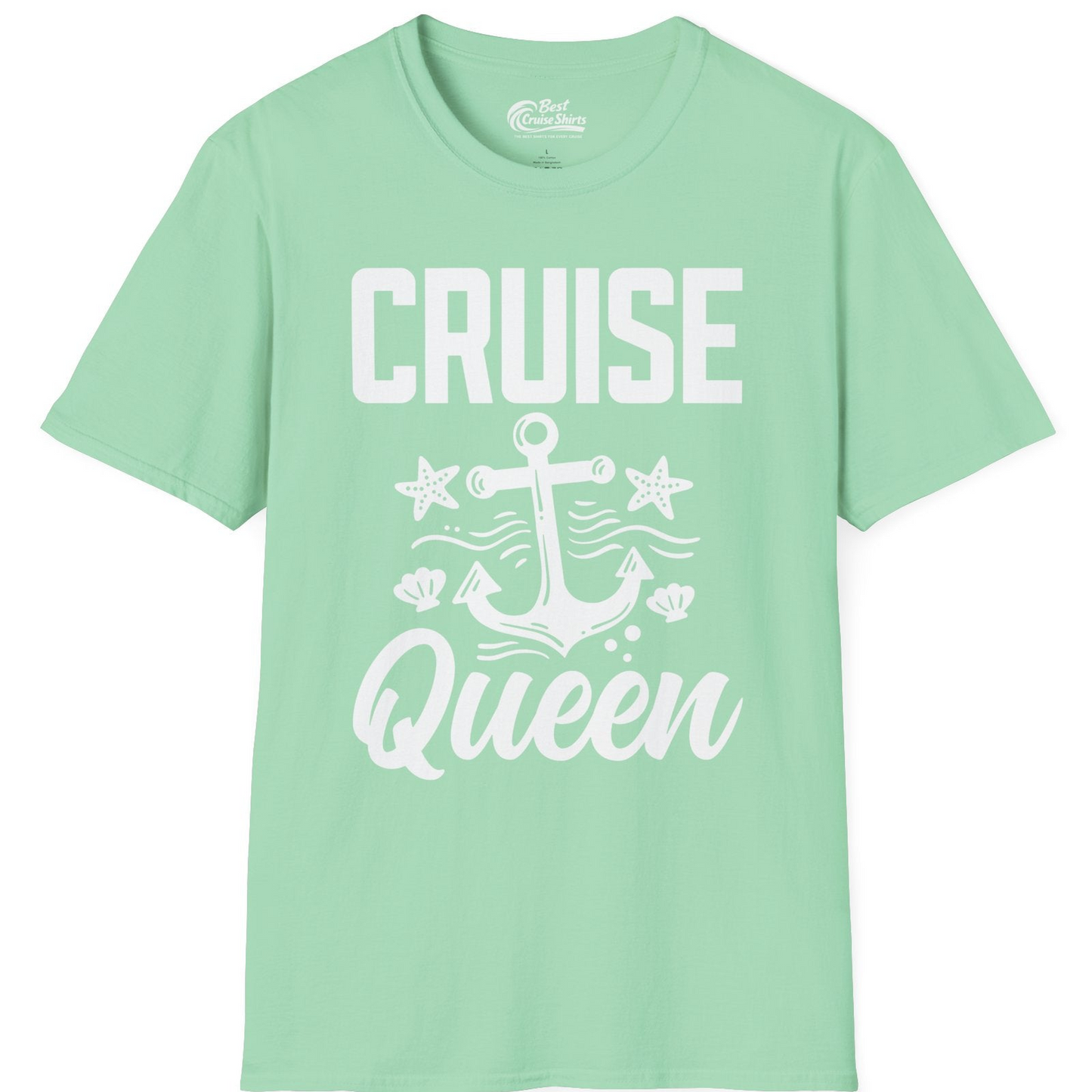 Cruise Queen Shirt T-Shirt – Mint Green – Best Cruise Shirts