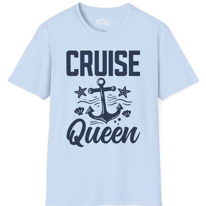 Cruise Queen Shirt T-Shirt – Light Blue – Best Cruise Shirts