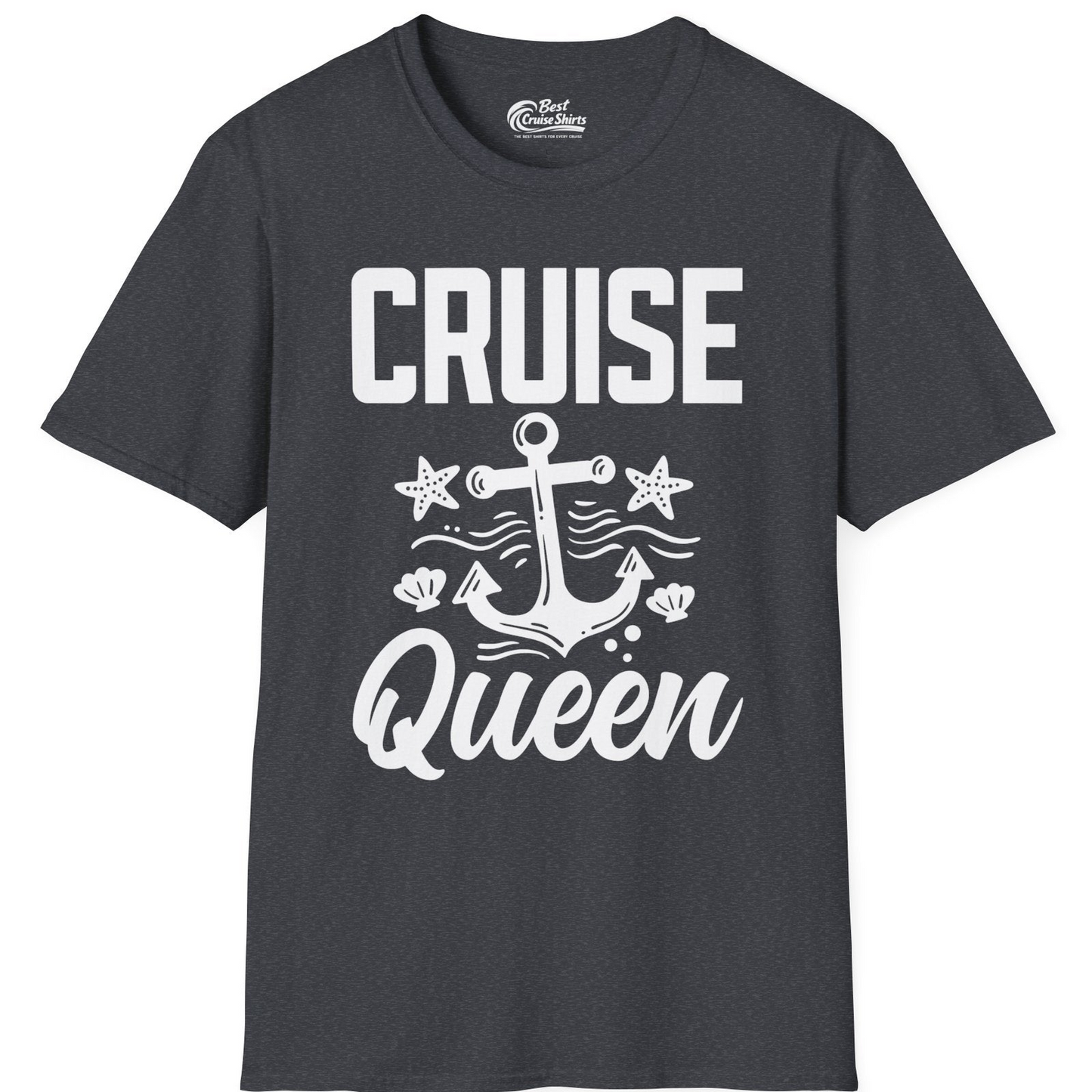Cruise Queen Shirt T-Shirt – Dark Heather Grey – Best Cruise Shirts