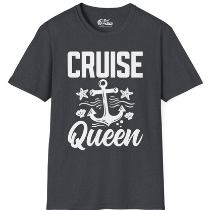 Cruise Queen Shirt T-Shirt – Dark Heather Grey – Best Cruise Shirts
