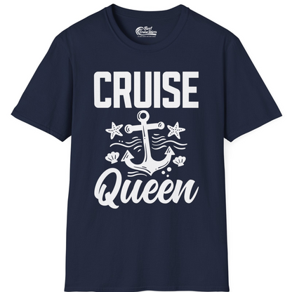 Cruise Queen Shirt T-Shirt – Navy – Best Cruise Shirts