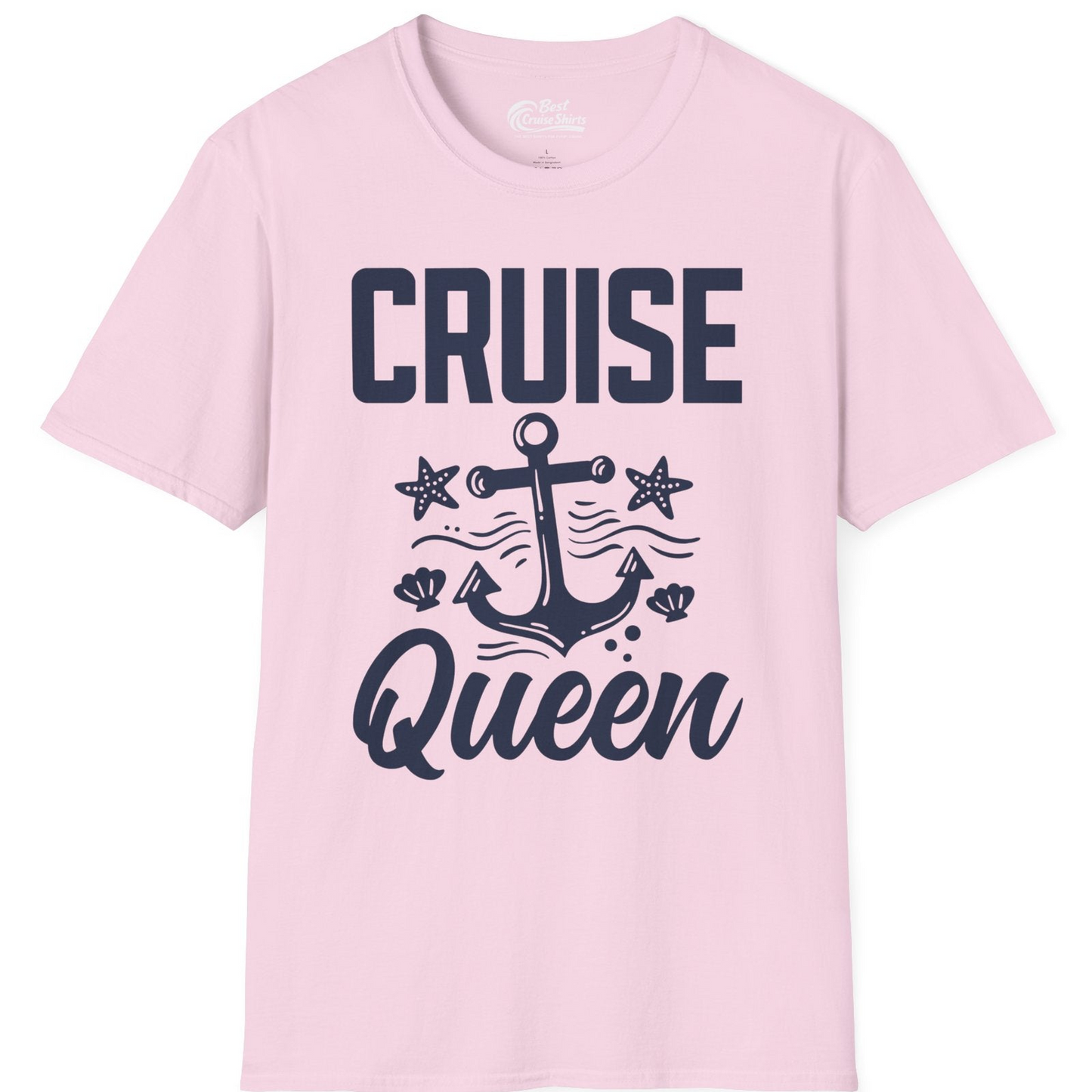 Cruise Queen Shirt T-Shirt – Light Pink – Best Cruise Shirts