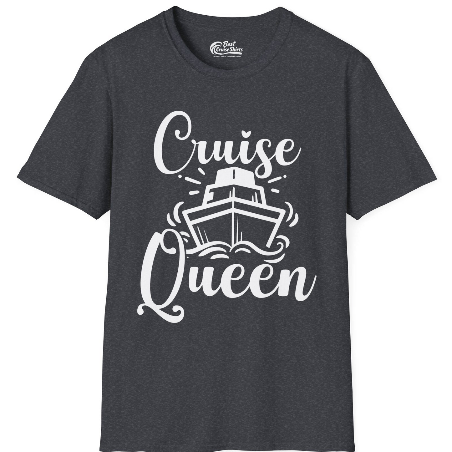 Cruise Queen Shirt T-Shirt – Dark Heather Grey – Best Cruise Shirts