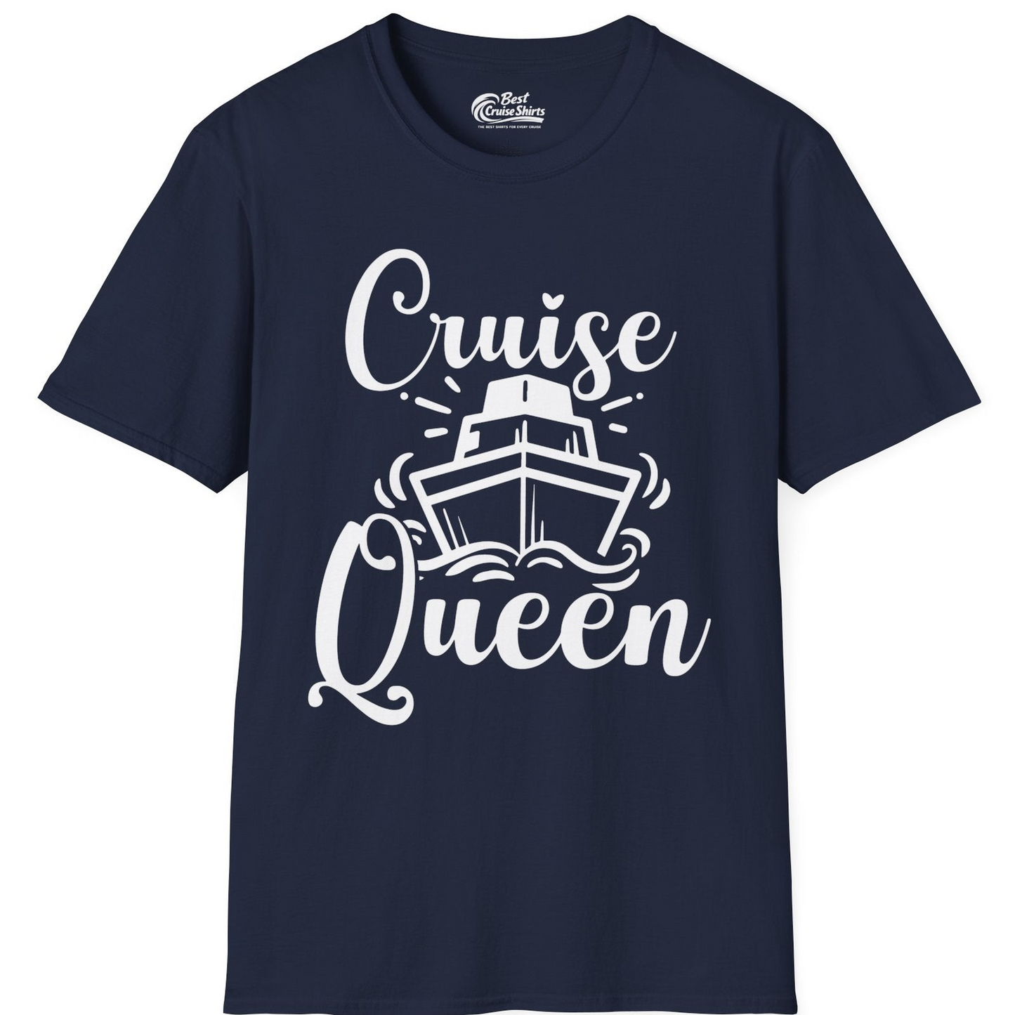 Cruise Queen Shirt T-Shirt – Navy – Best Cruise Shirts