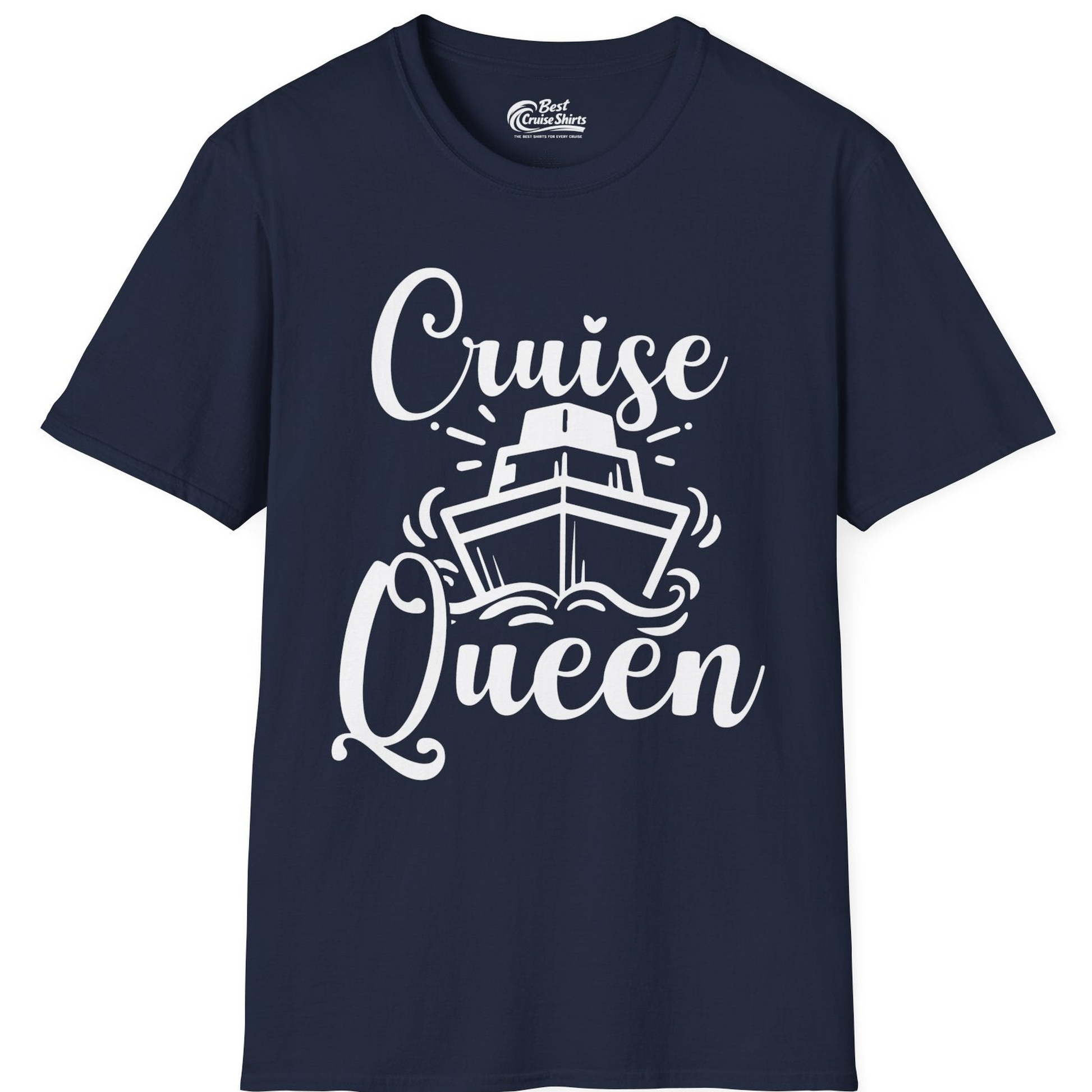Cruise Queen Shirt T-Shirt – Navy – Best Cruise Shirts