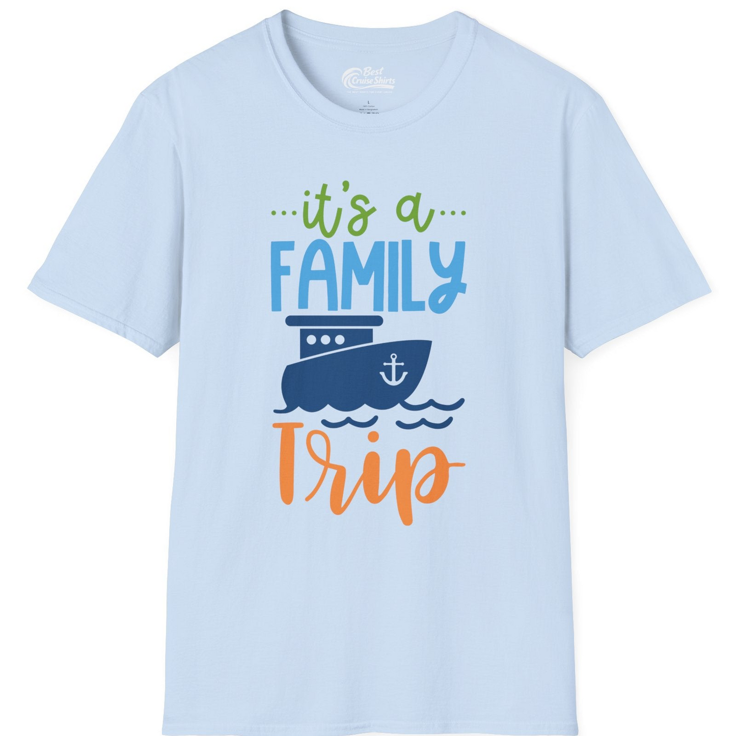 Family Cruise Trip Matching Shirts T-Shirt – Light Blue – Best Cruise Shirts