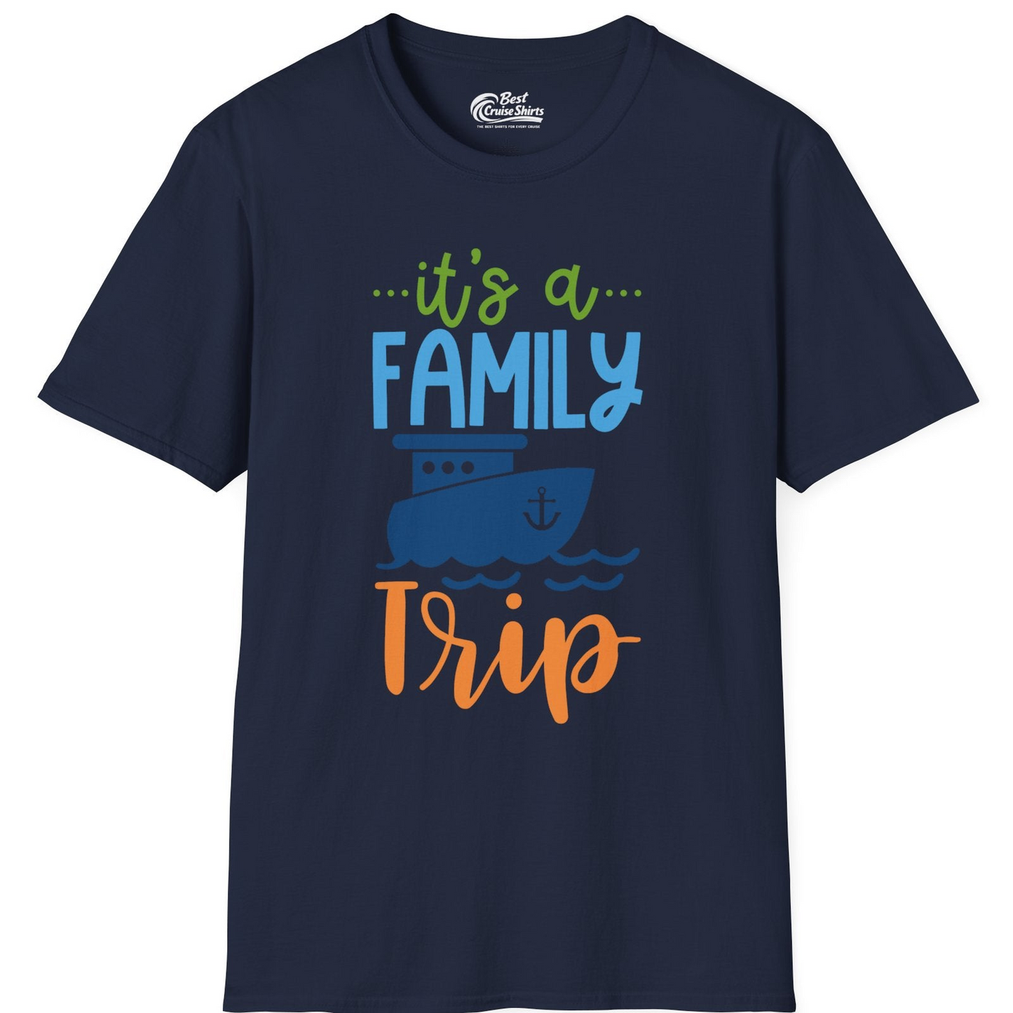 Family Cruise Trip Matching Shirts T-Shirt – Navy – Best Cruise Shirts