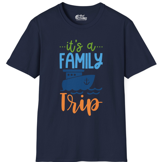 Family Cruise Trip Matching Shirts T-Shirt – Navy – Best Cruise Shirts