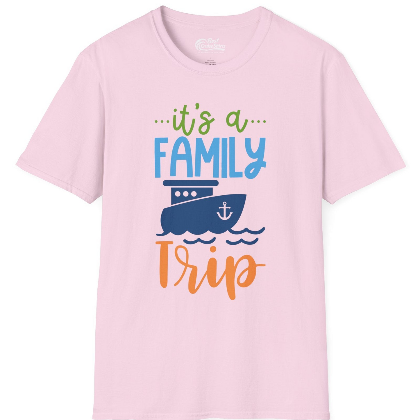 Family Cruise Trip Matching Shirts T-Shirt – Light Pink – Best Cruise Shirts