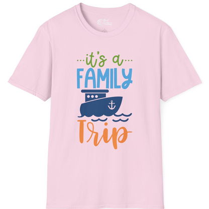Family Cruise Trip Matching Shirts T-Shirt – Light Pink – Best Cruise Shirts