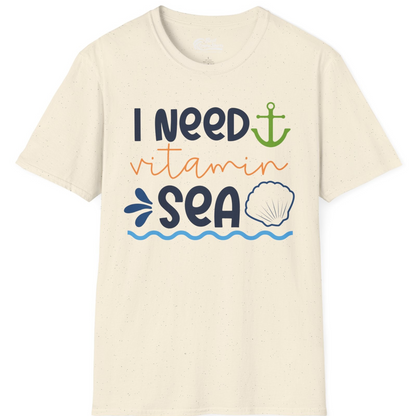 I Need Vitamin Sea Shirt T-Shirt – Natural – Best Cruise Shirts
