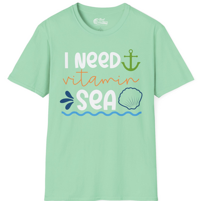 I Need Vitamin Sea Shirt T-Shirt – Mint Green – Best Cruise Shirts