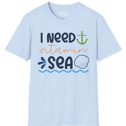 I Need Vitamin Sea Shirt T-Shirt – Light Blue – Best Cruise Shirts