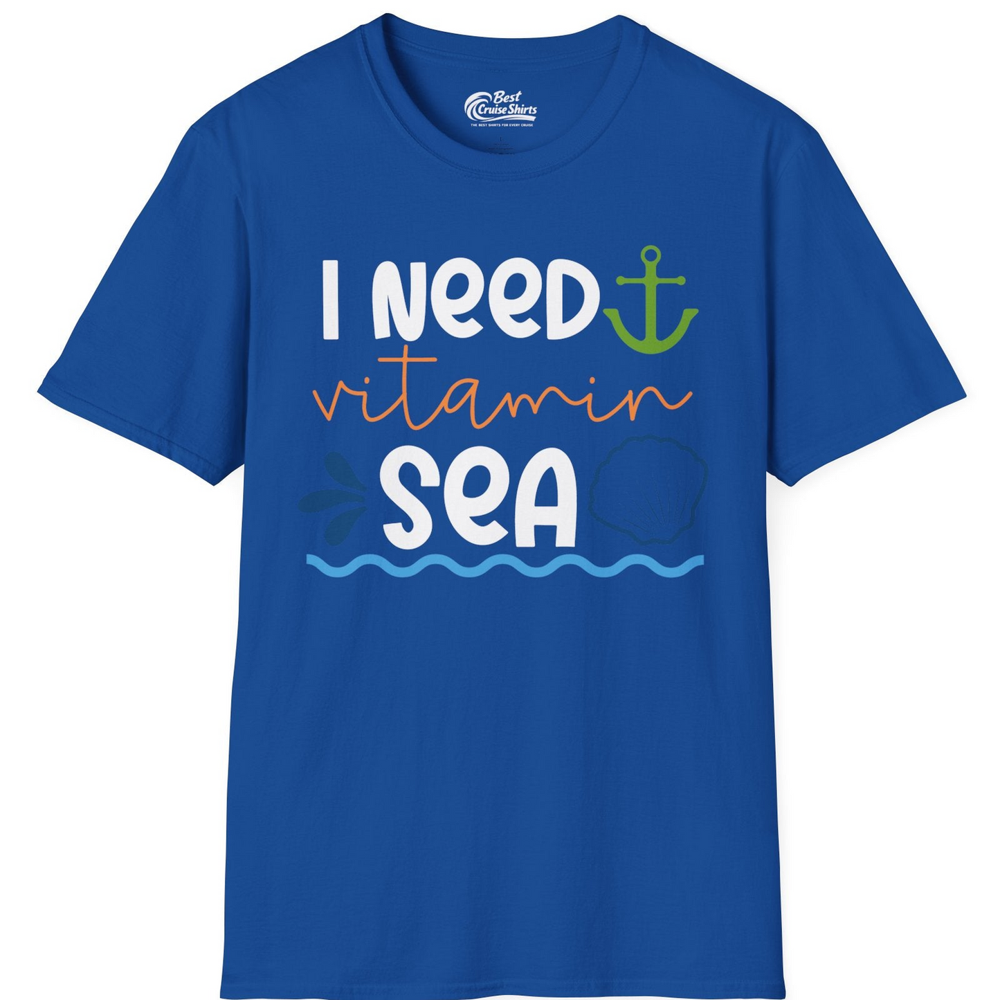 I Need Vitamin Sea Shirt T-Shirt – Royal – Best Cruise Shirts