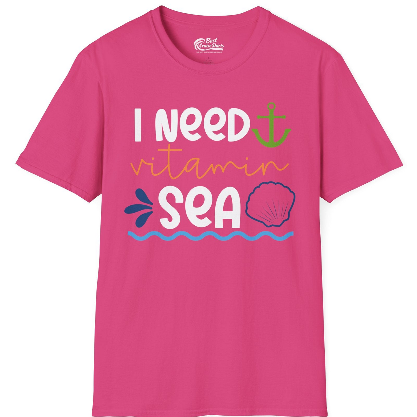 I Need Vitamin Sea Shirt T-Shirt – Heliconia – Best Cruise Shirts