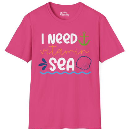 I Need Vitamin Sea Shirt T-Shirt – Heliconia – Best Cruise Shirts